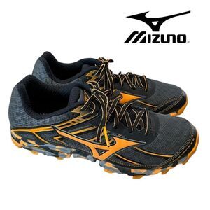 Mizuno Women's Black and Orange Running Shoes